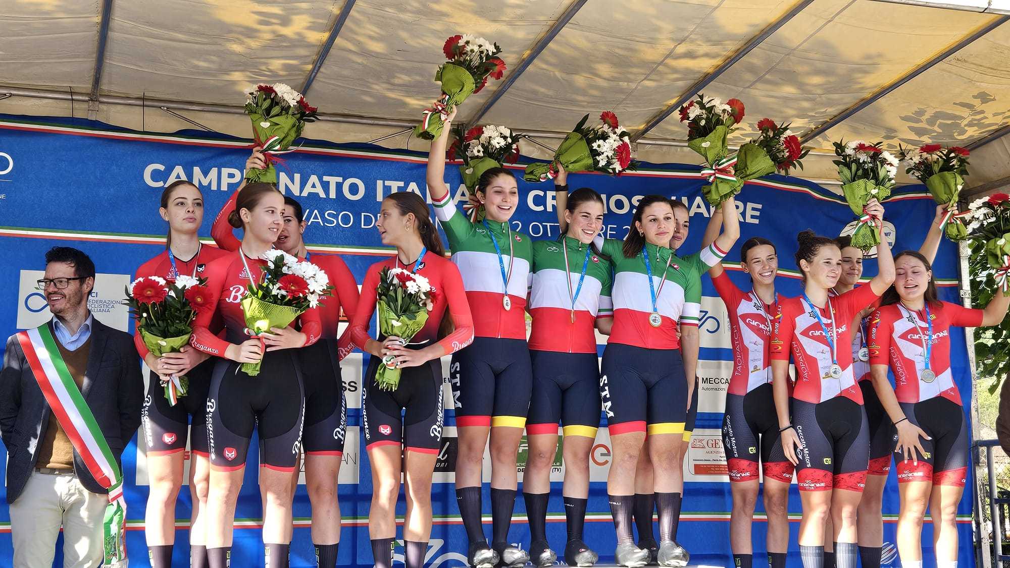 La Calderara STM Riduttori vince il Campionato Italiano cronometro a Squadre donne allieve
